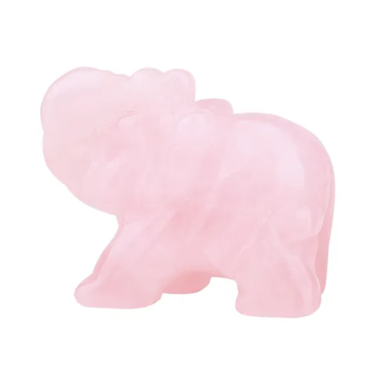 Natural Crystal Handmade Animal Carving Elephant Handcraft 