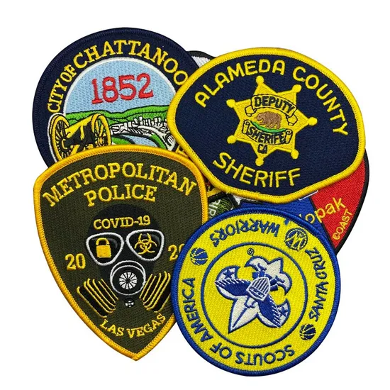 Factory Price Custom Design Embroidery Patches Iron on Embroidered Badges for Hat and Clothing Patch 