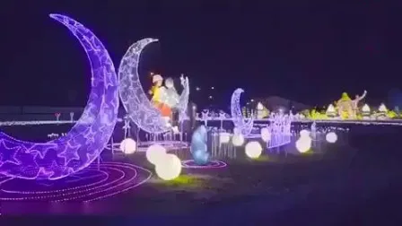 Outdoor Giant Customized Shape Handcrafts 3D Motif LED Festival Holiday 