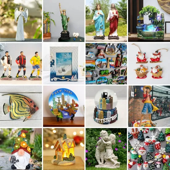 Wholesale Price Yiwu Market Customized Plastic Resin Crafts High Quality Hand