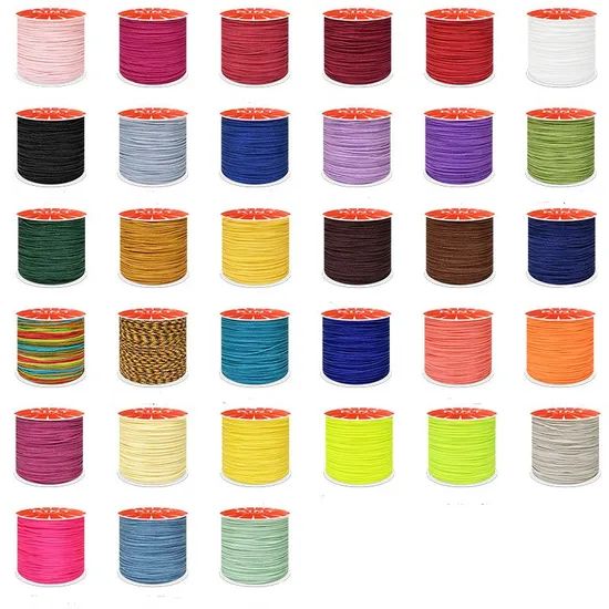 Taiwan Jade Thread Nylon Colorful Thread for DIY Jewelry Making Woven Bracelet 