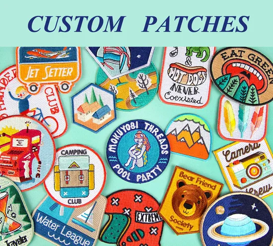 Bulk Clothes Badge Applique Designer Patch Iron on Wholesale 3D Custom Iron on Embroidered Embroidery Patches for Clothing 